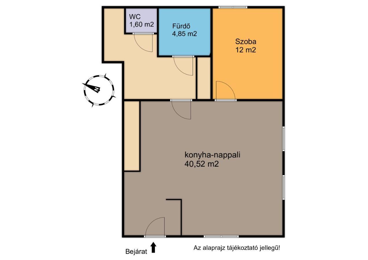 ジュールDeli Terasz B Apartman Free Parking, Self-Check-In Anytimeアパートメント エクステリア 写真